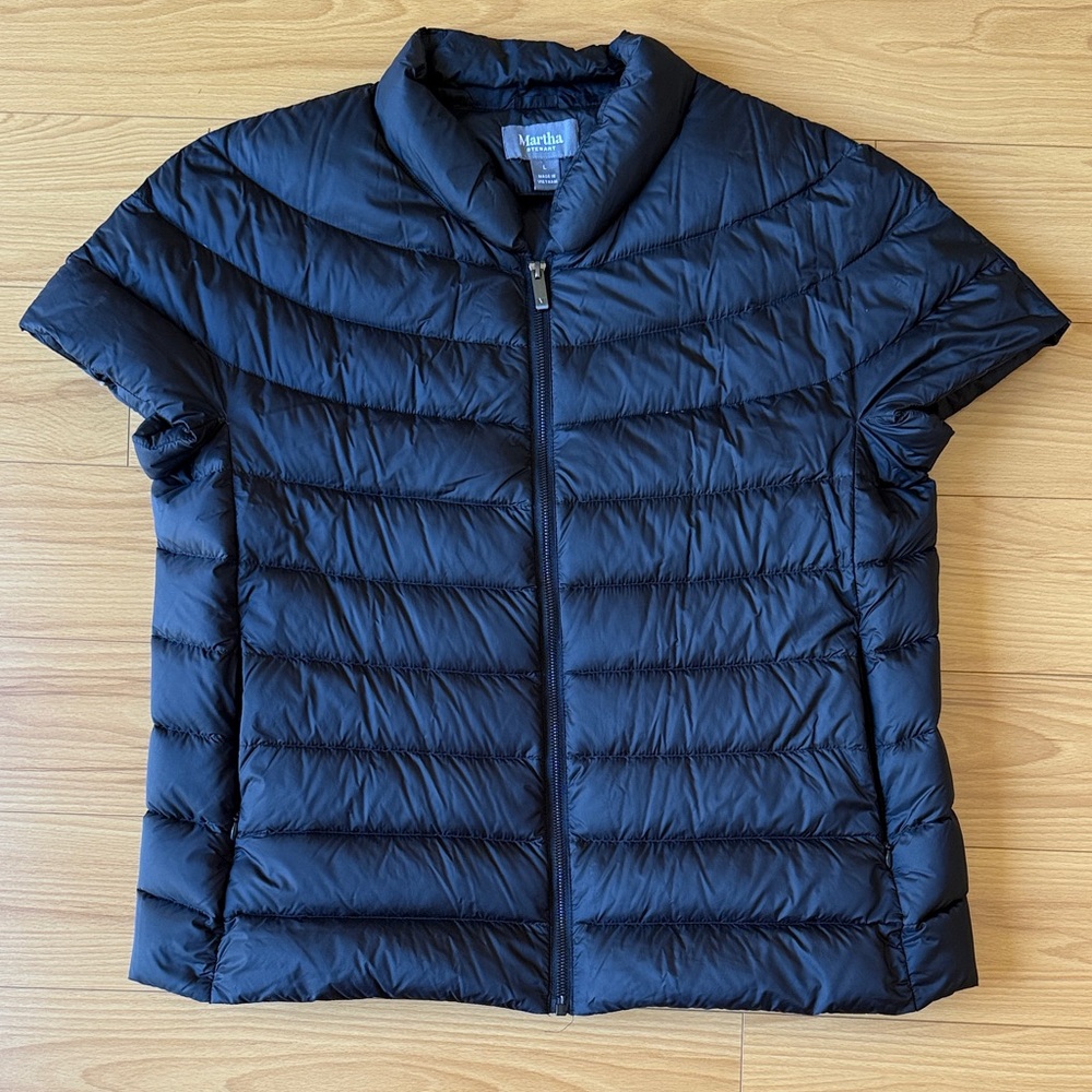 Martha Stewart Black Puffer Vest